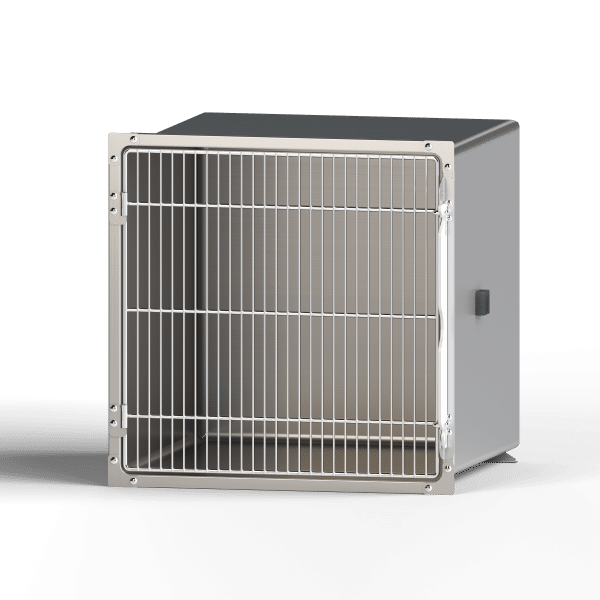 Single door stainless steel veterinary cage - Image 2